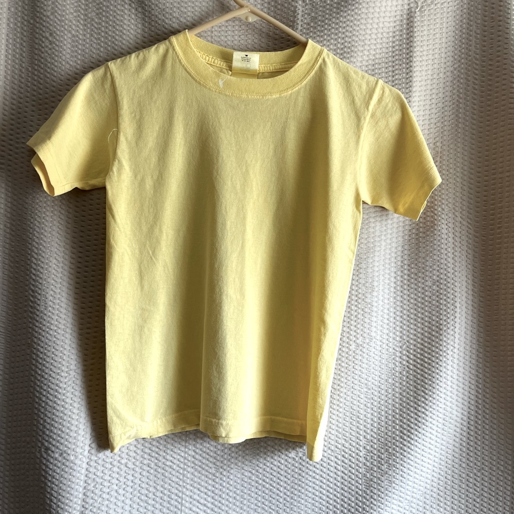 Chroma ZONE  Yellow Youth t-shirt pre-shrunk , pre-washed 100% cotton